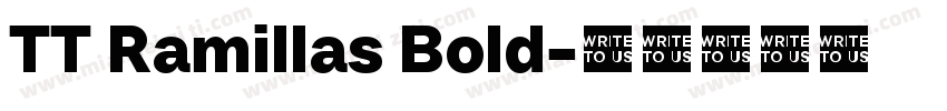 TT Ramillas Bold字体转换